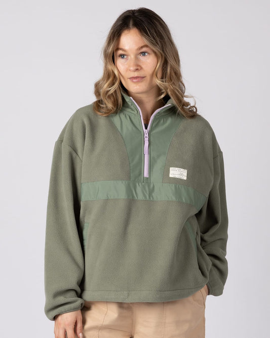 Jori Womens Oversized Fleece In Green