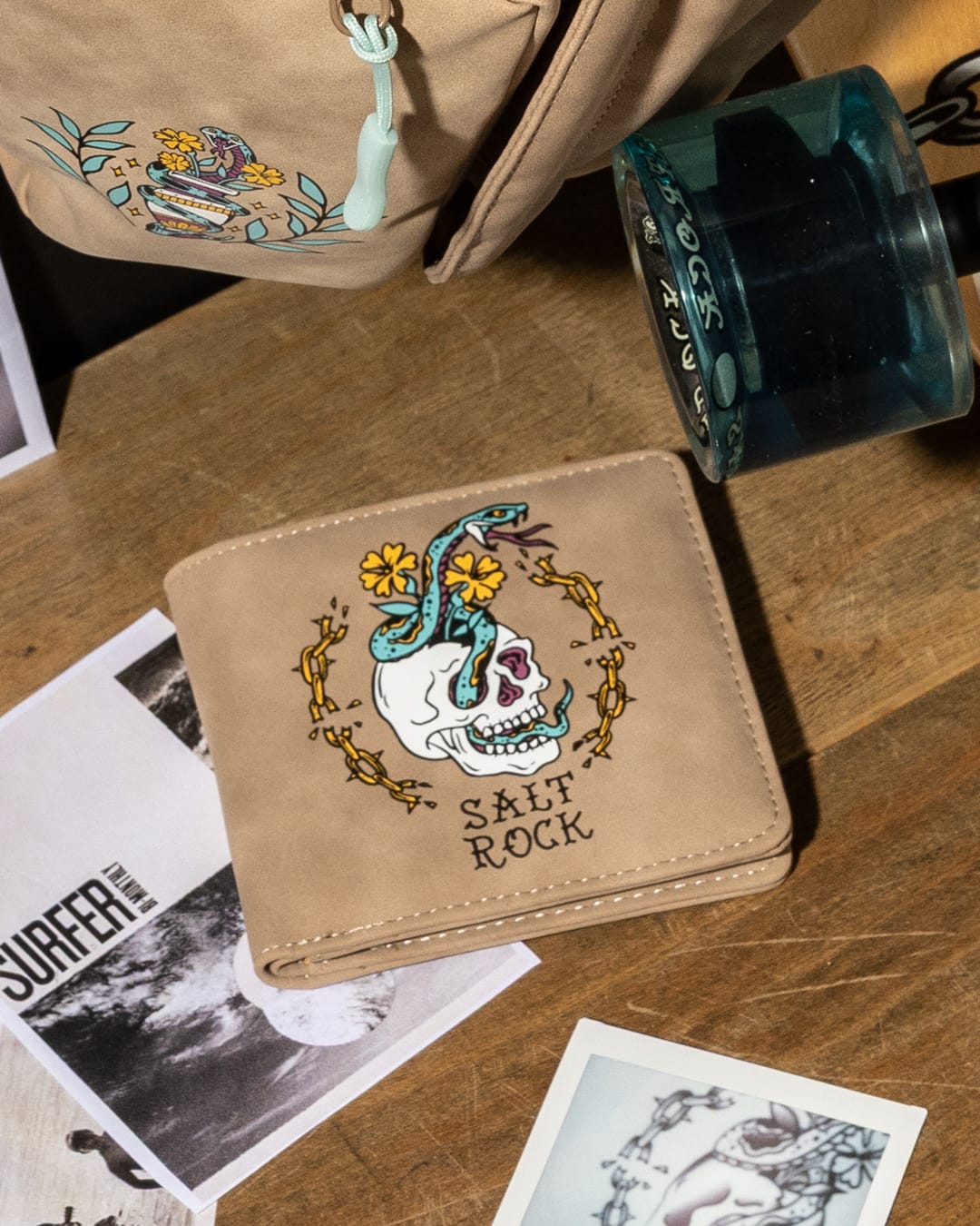 Yesterday's Youth Wallet in Beige