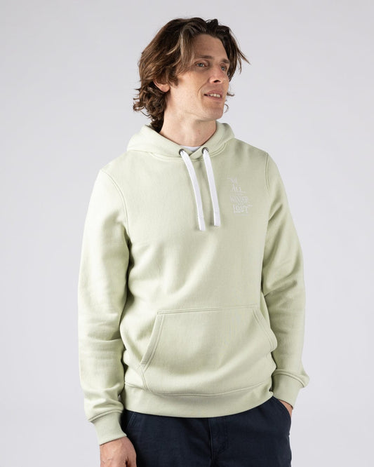 Lost Ships - Mens Pop Hoodie - Light Green