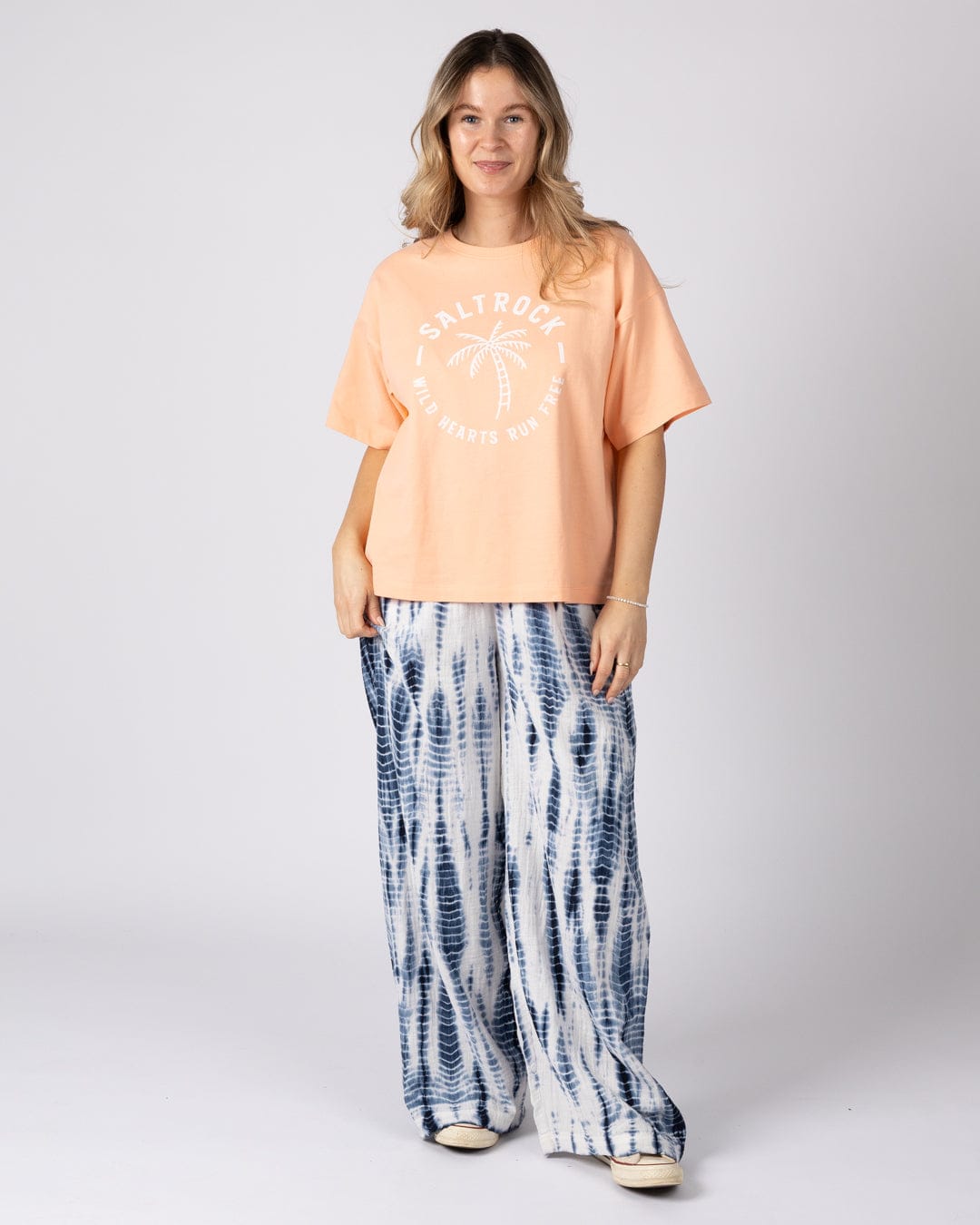 Melda  - Womens Tie Dye Trouser - Blue