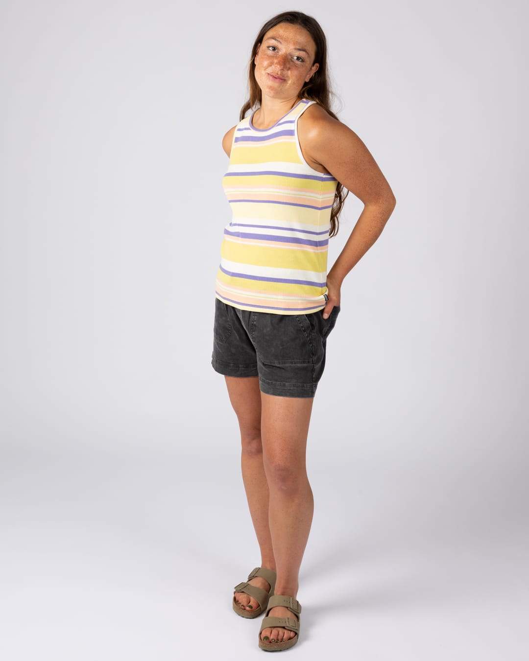 Kytto Rib Vest Women in Yellow