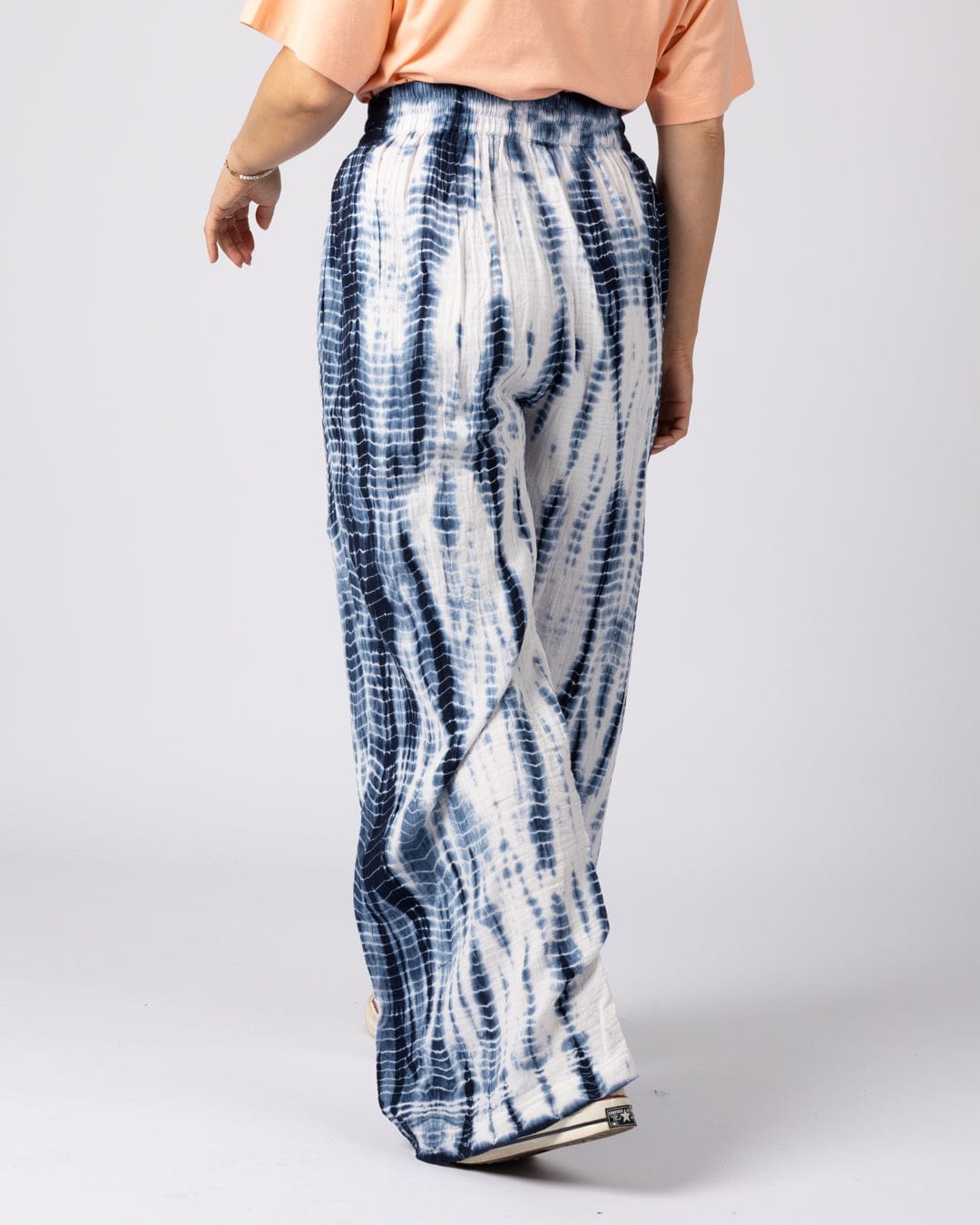 Melda  - Womens Tie Dye Trouser - Blue