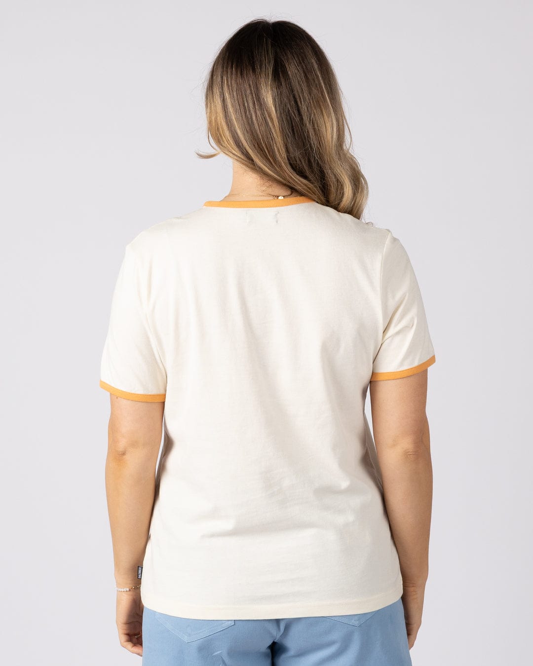 Golden Hour Womens Short Sleeve T-Shirt in Cream