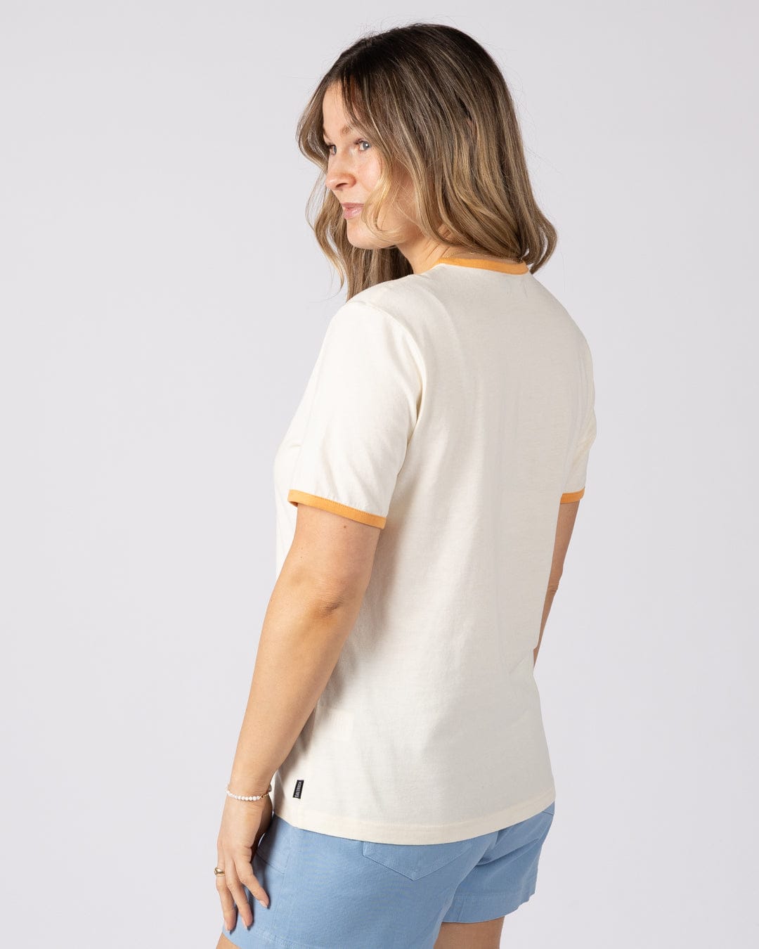 Golden Hour Womens Short Sleeve T-Shirt in Cream