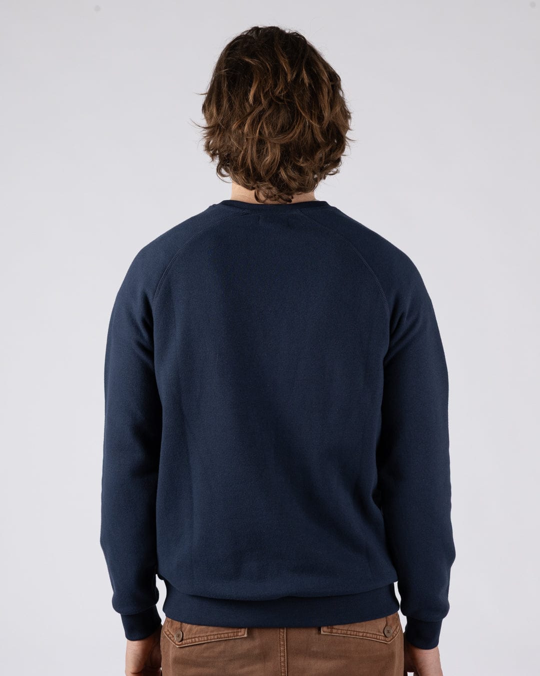 Tribal Stripe Mens Sweatshirt in Blue