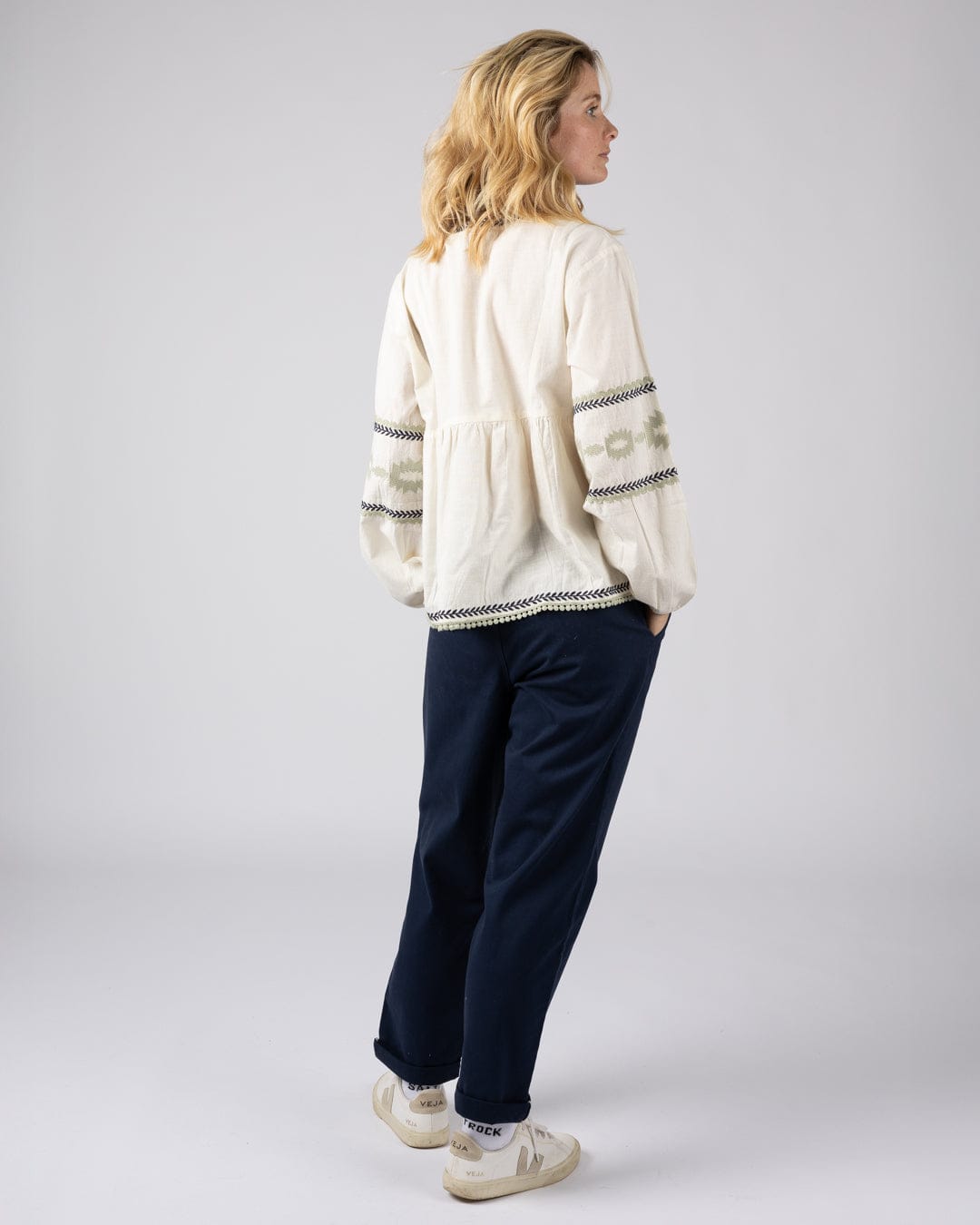 Tia Womens Blouse in White