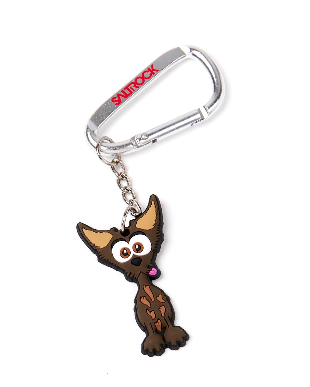 A black and brown chihuahua Jack Keyring carabiner featuring a dog by Saltrock.
