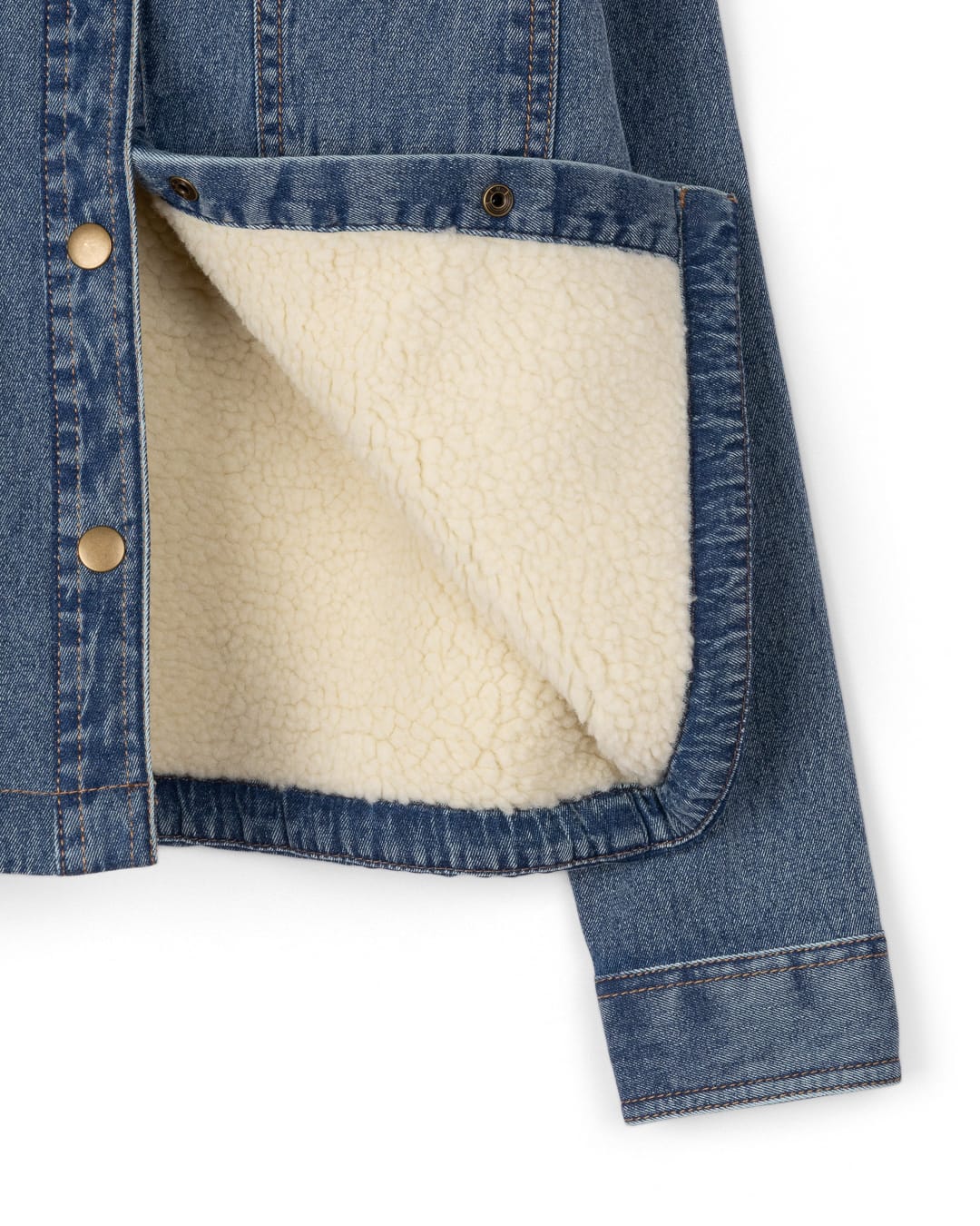 Naya Kids Long Sleeve Shirt in Borg Lined In Blue