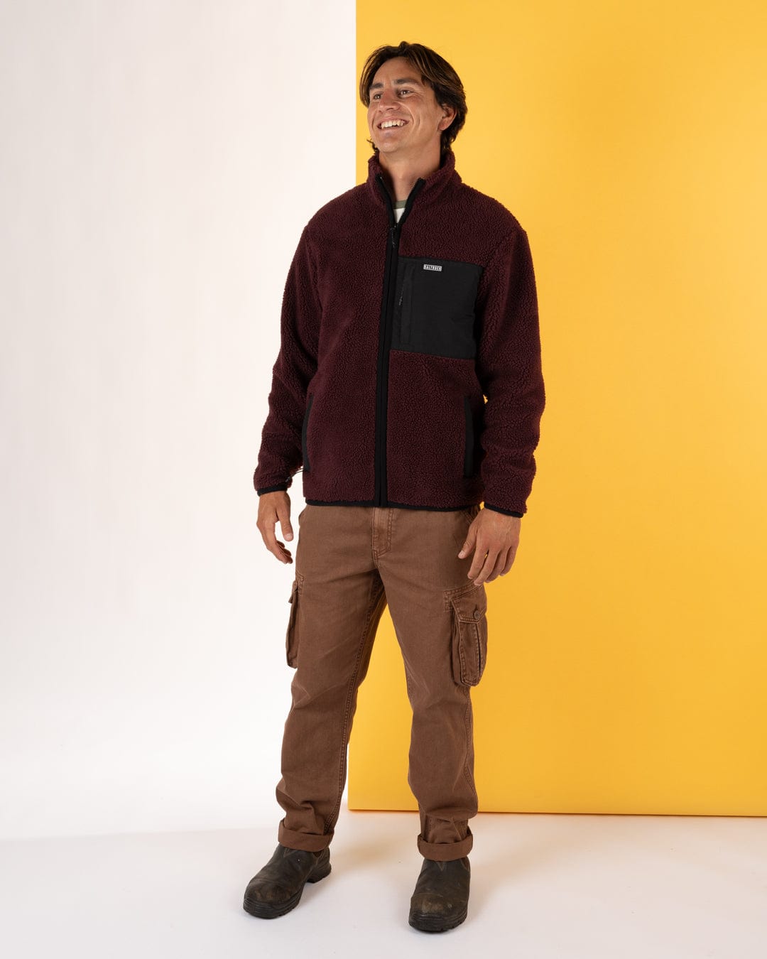 Wye 2 - Mens Sherpa Fleece - Purple