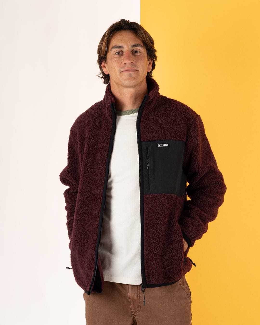 Wye 2 - Mens Sherpa Fleece - Purple