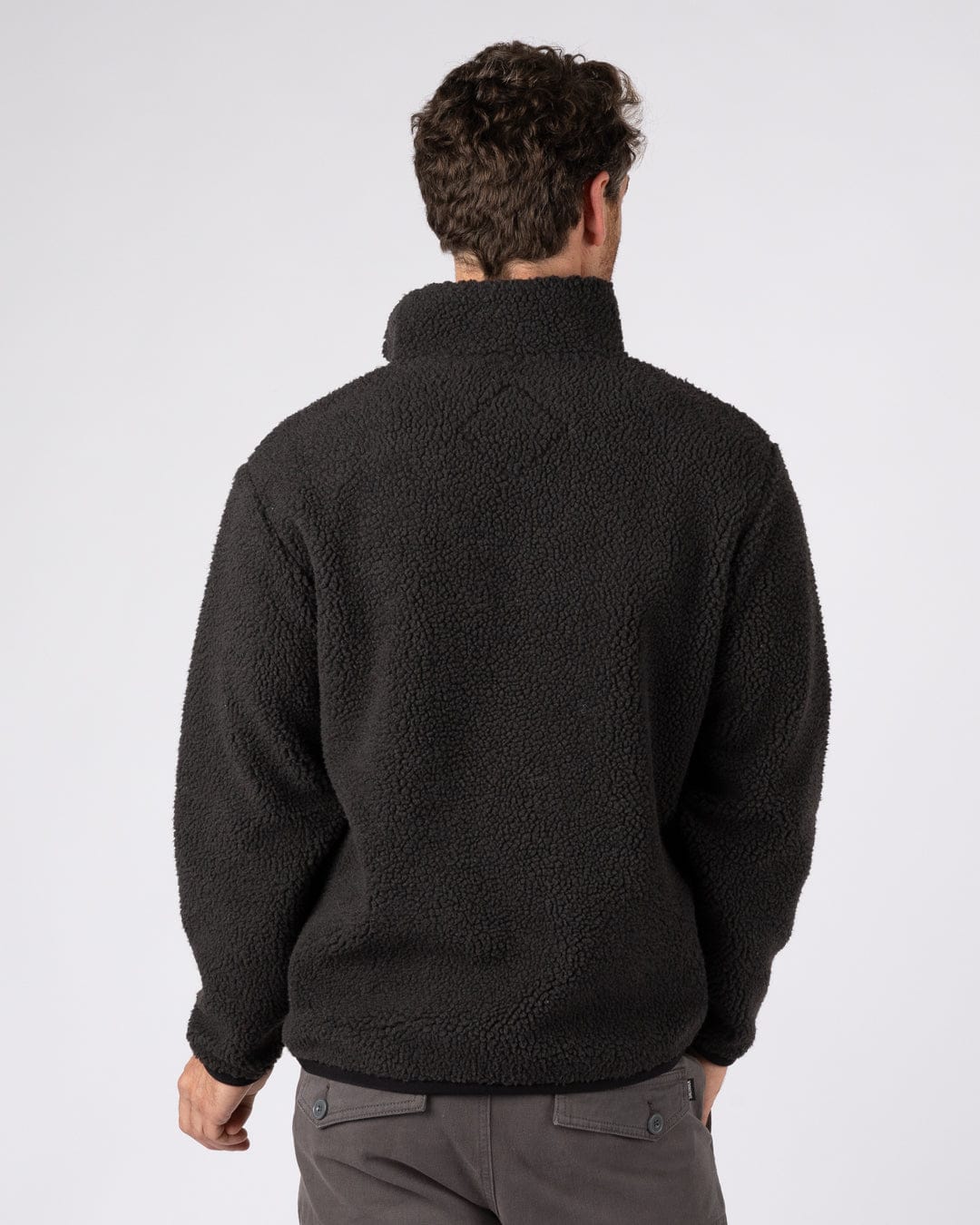 Wye 2 Mens Sherpa Fleece in Grey/Blue