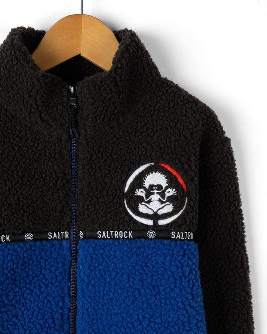 Wye 2 - Kids Zip Fleece - Grey/Blue