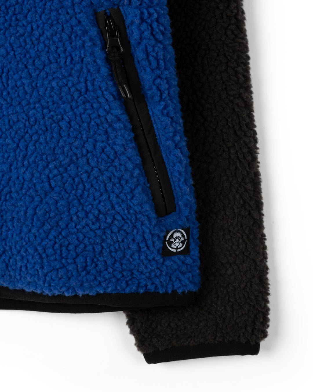 Wye 2 - Kids Zip Fleece - Grey/Blue