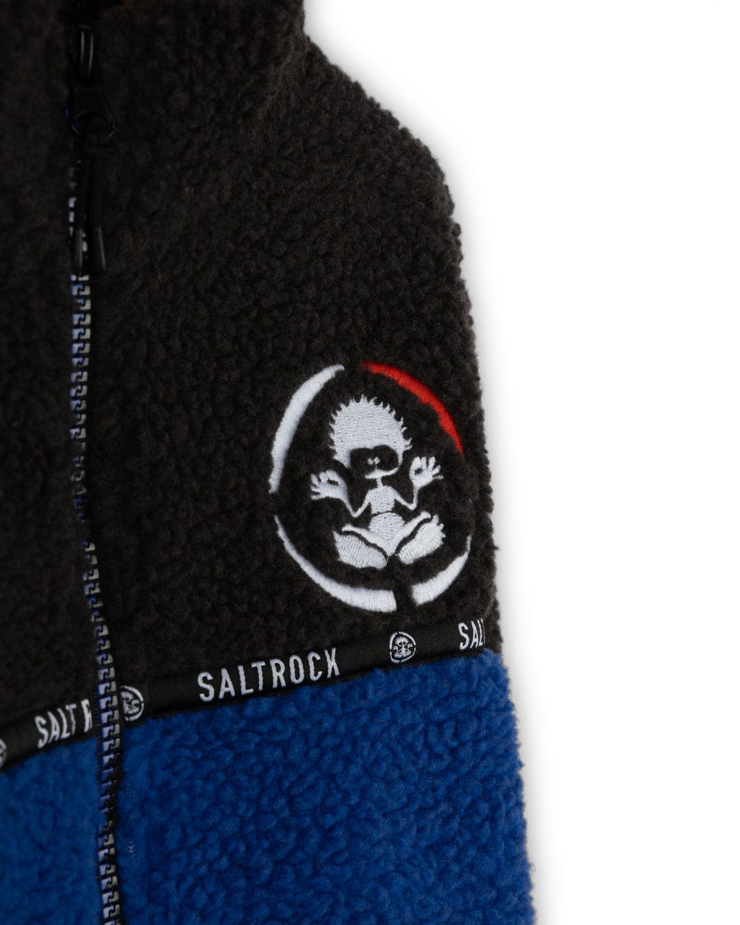 Wye 2 - Kids Zip Fleece - Grey/Blue