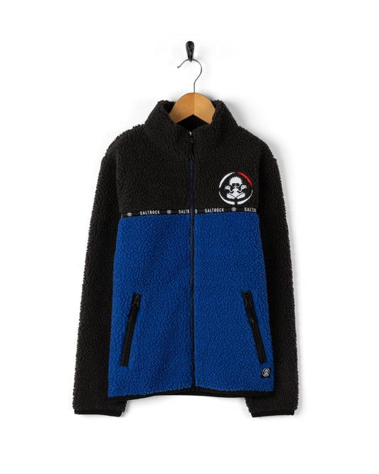 Wye 2 - Kids Zip Fleece - Grey/Blue