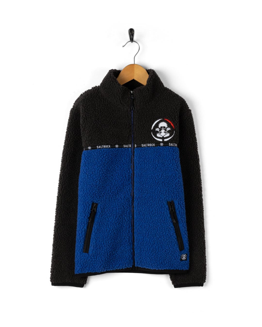 Wye 2 - Kids Zip Fleece - Grey/Blue