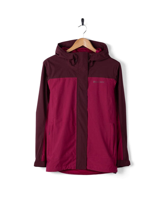 Aubrey Colourblock - Waterproof Jacket - Dark Pink