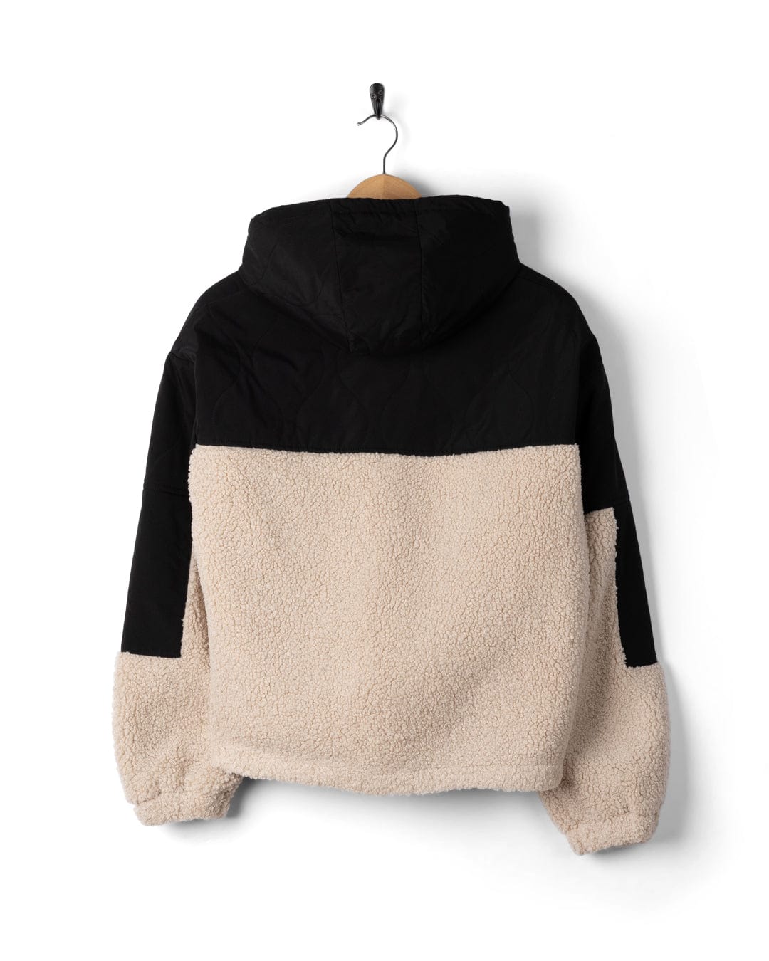 Dillon - Womens Panelled Fleece - Black/Cream