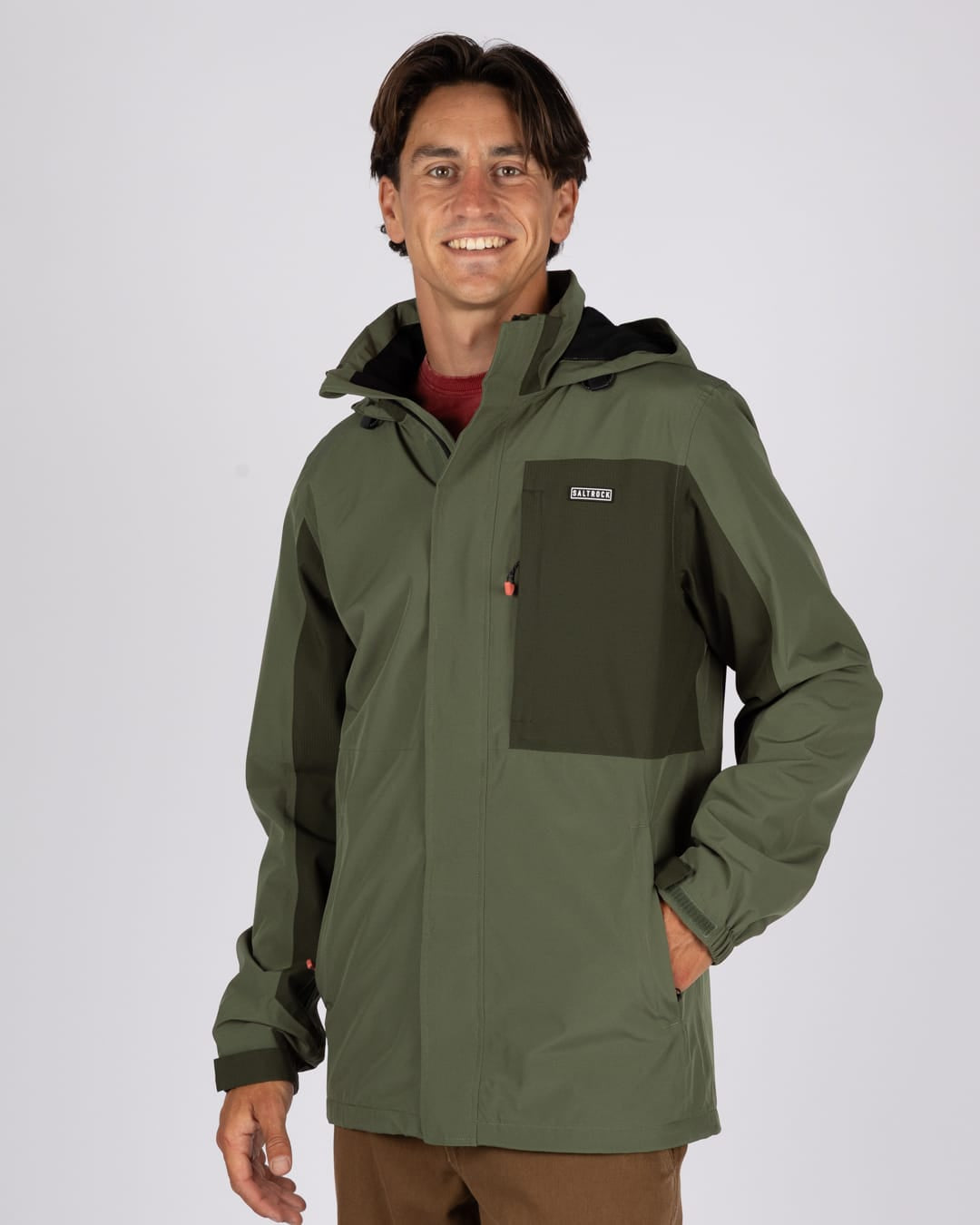 Whistler Panel Mens Waterproof In Dark Green