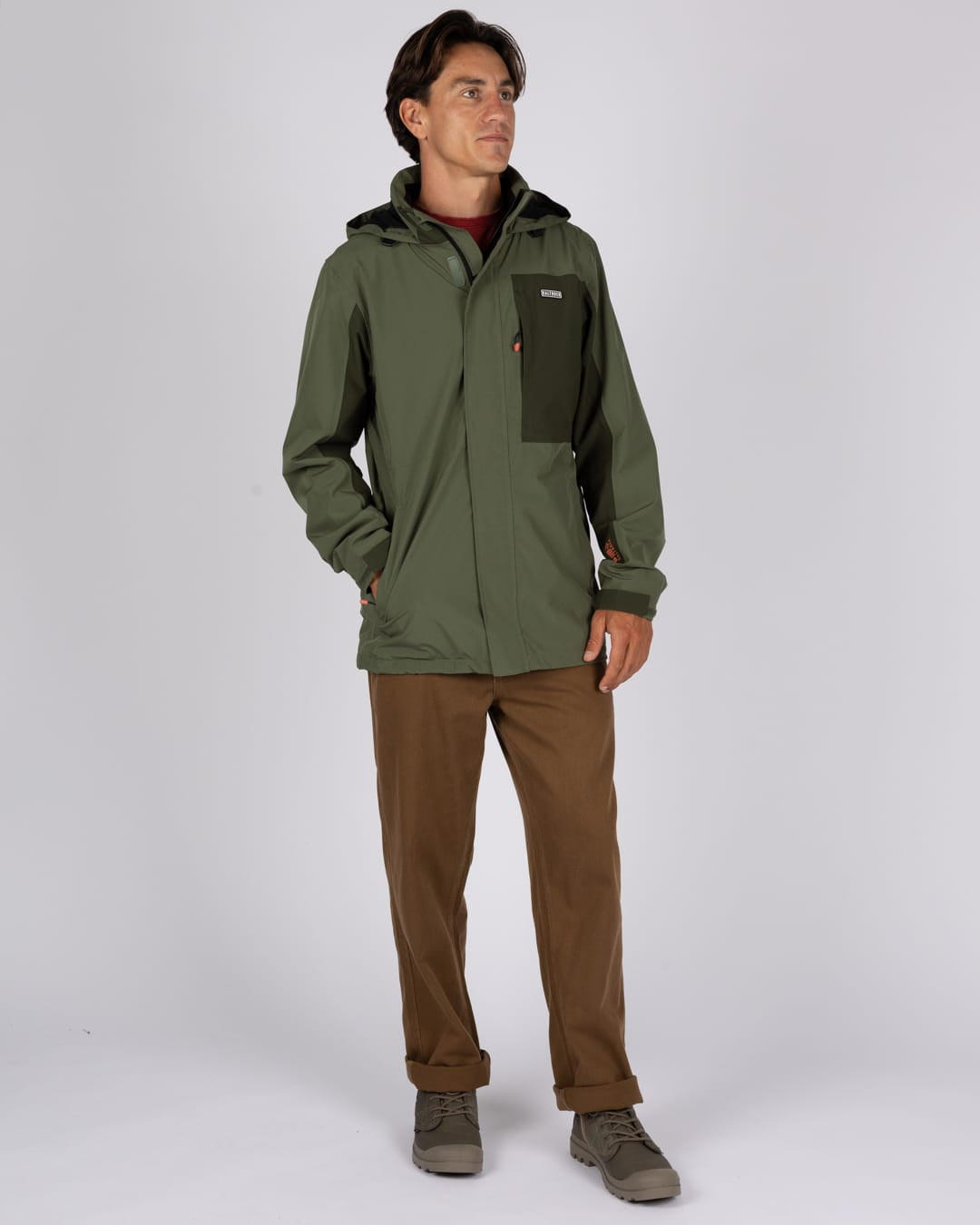 Whistler Panel Mens Waterproof In Dark Green