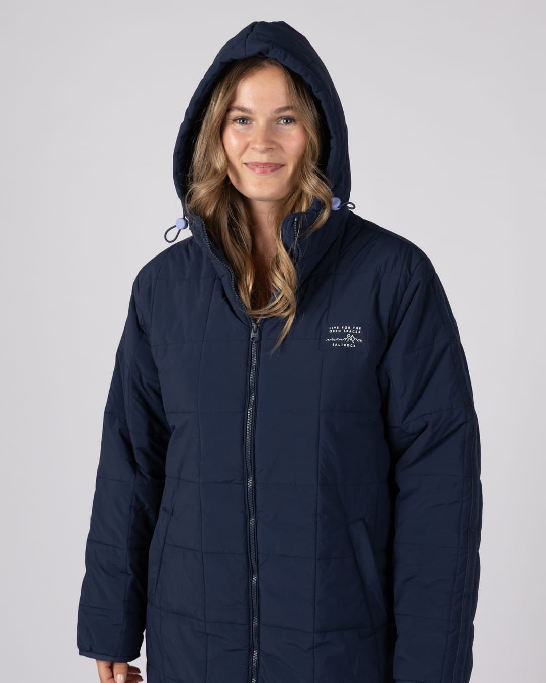 Montana Womens Long Water Resistant In Dress Blue