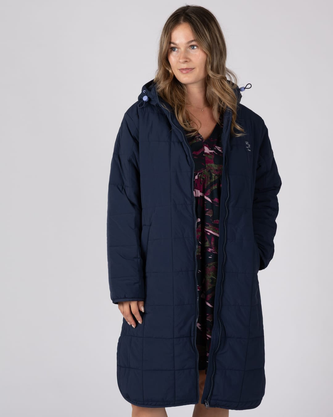Montana Womens Long Water Resistant In Dress Blue