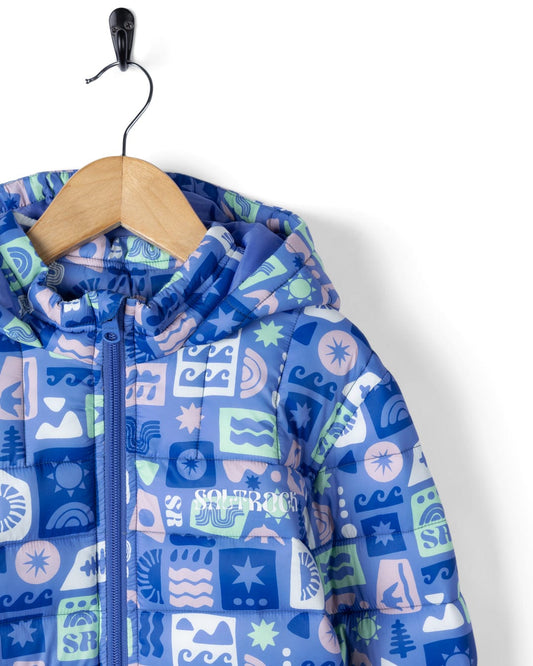 Venture - Kids Water Resistant Padded Jacket - Blue