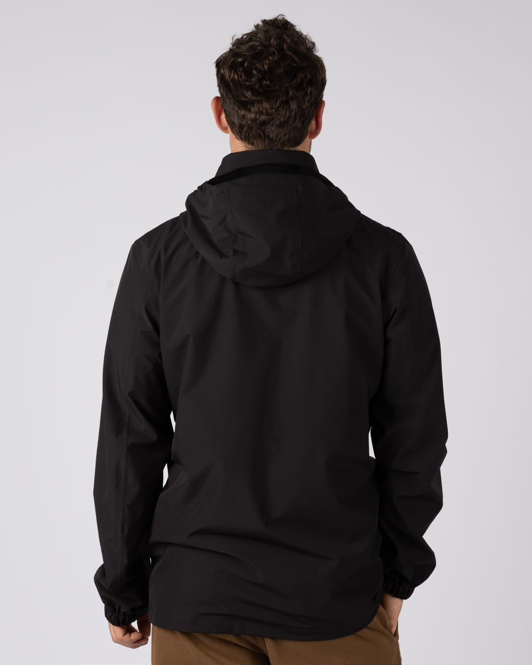 Whistler II Mens Waterproof Hooded Jacket in Black