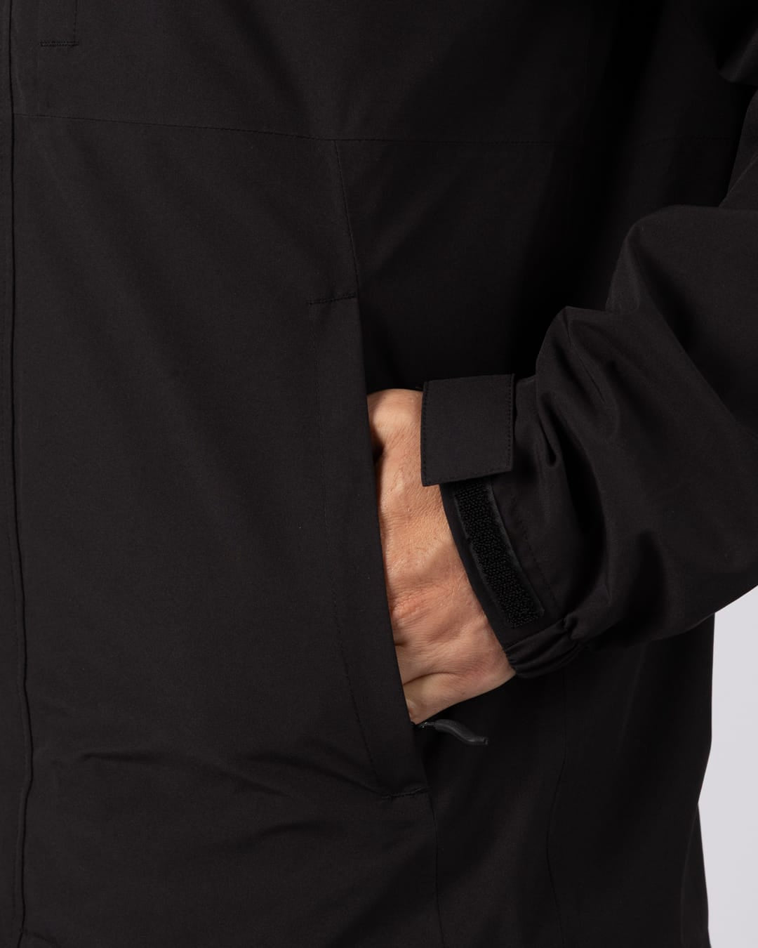 Whistler II Mens Waterproof Hooded Jacket in Black