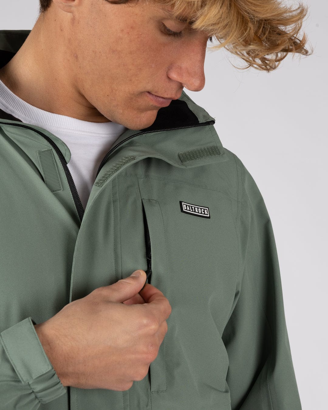 Whistler II -Mens Waterproof Hooded Jacket- Light Green