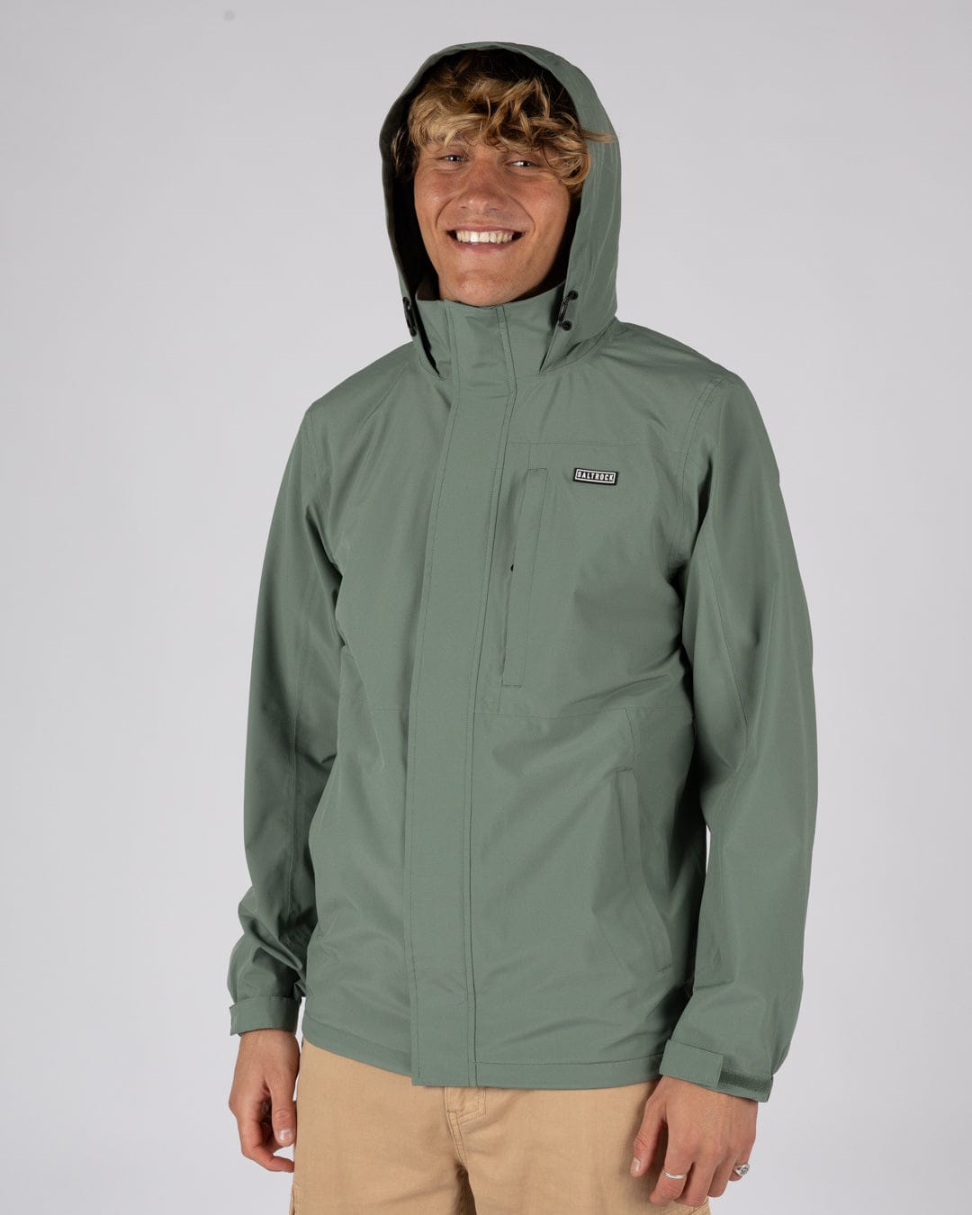 Whistler II -Mens Waterproof Hooded Jacket- Light Green