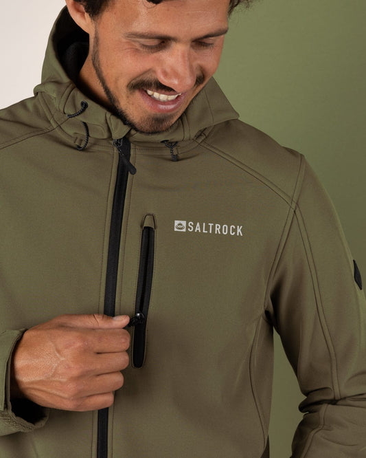 Munros II - Mens Water Resistant Softshell Jacket - Green