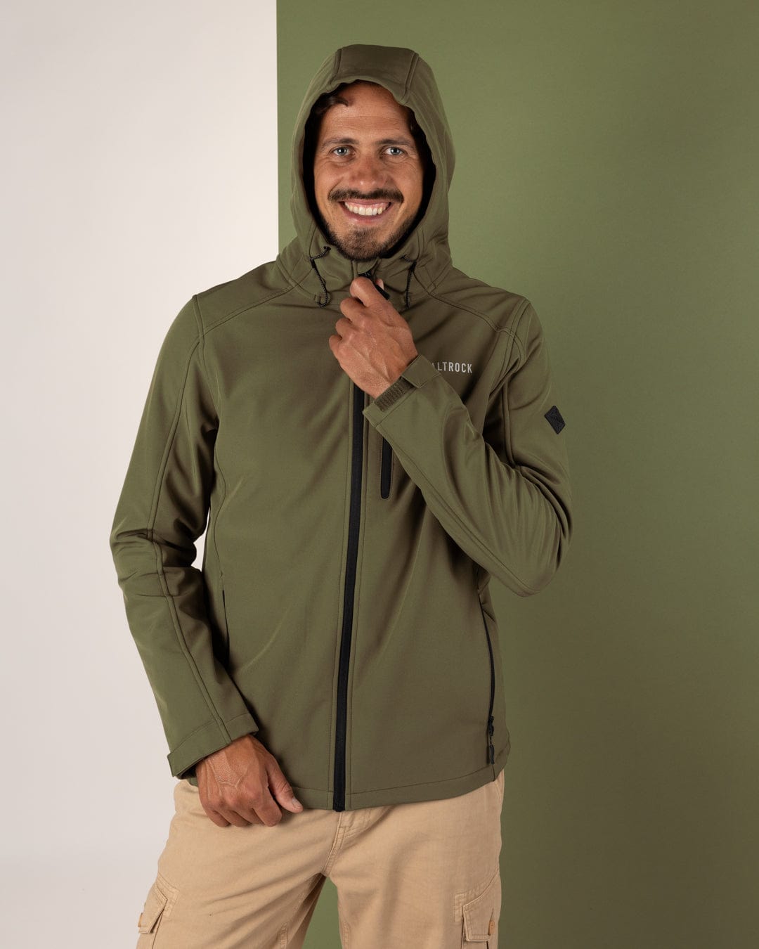 Munros II - Mens Water Resistant Softshell Jacket - Green