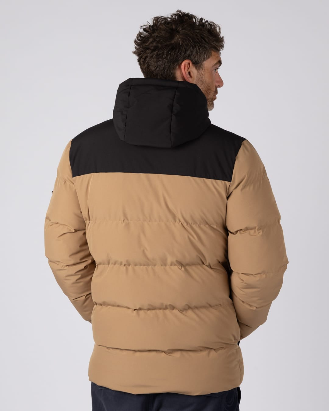 Dune Mens Water Resistant Padded Jacket in Brown