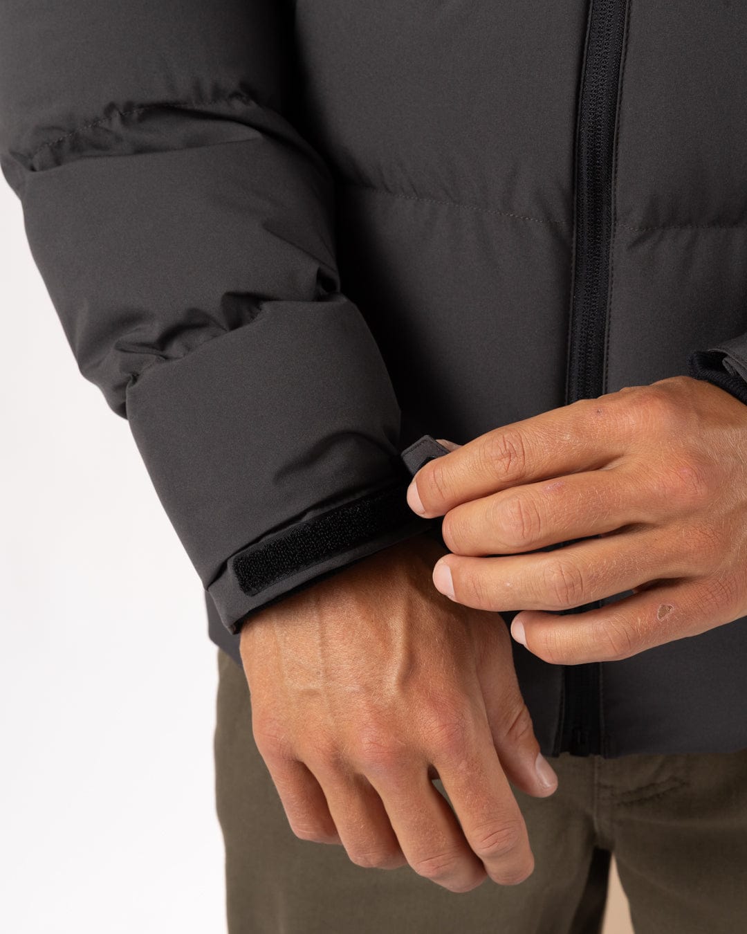 Dune - Mens Water Resistant Padded Jacket - Black/Grey