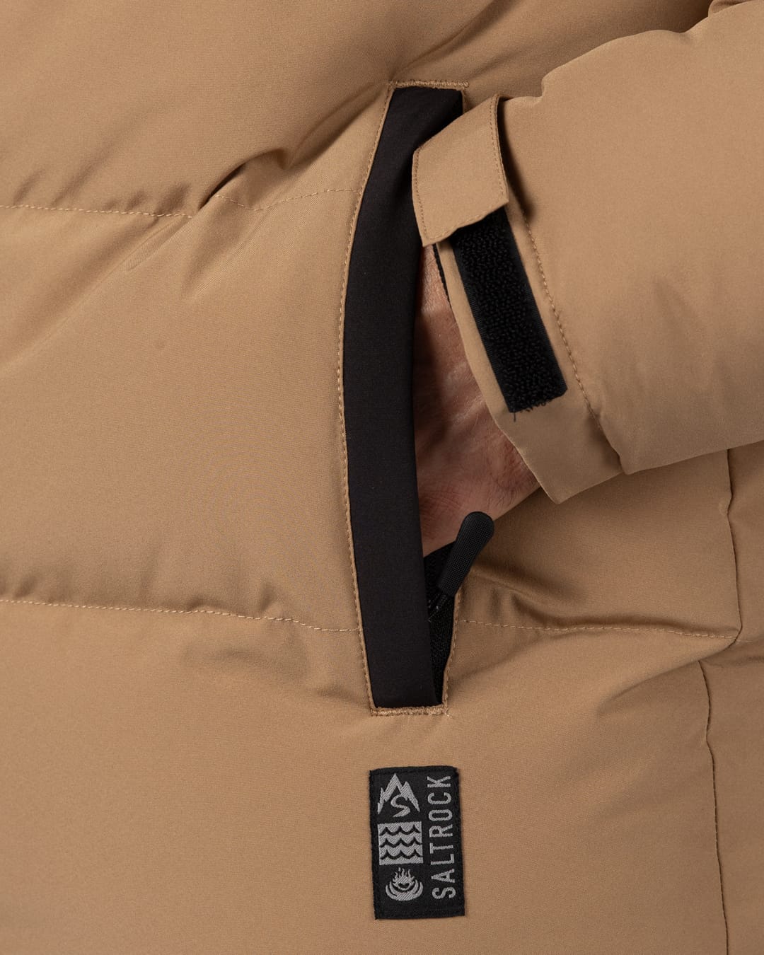 Dune Mens Water Resistant Padded Jacket in Brown