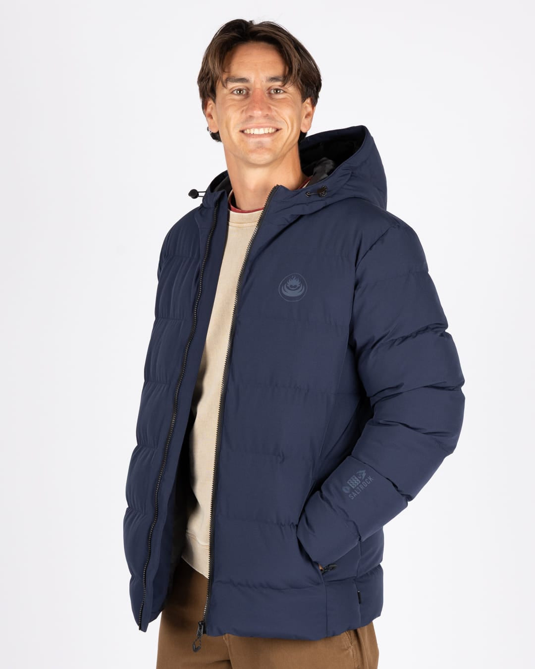 Mountain Dune Mens Water Resistant Padded Jacket in Blue