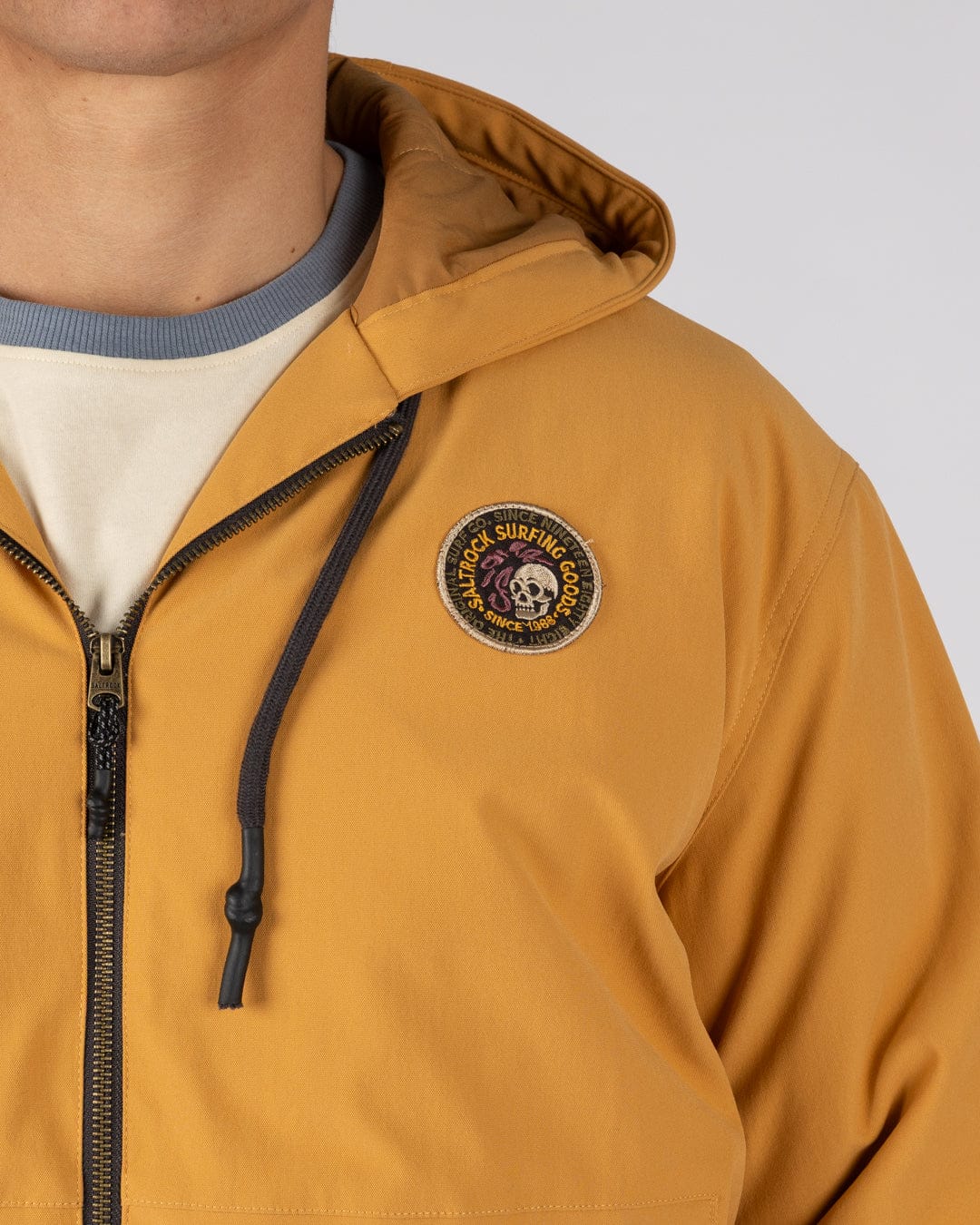 Jace - Mens Casual Bomber Jacket - Yellow