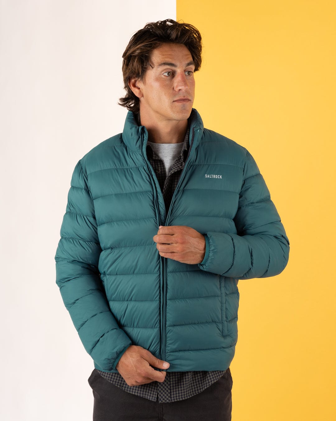 Resin - Mens Water Resistant Padded Jacket - Teal