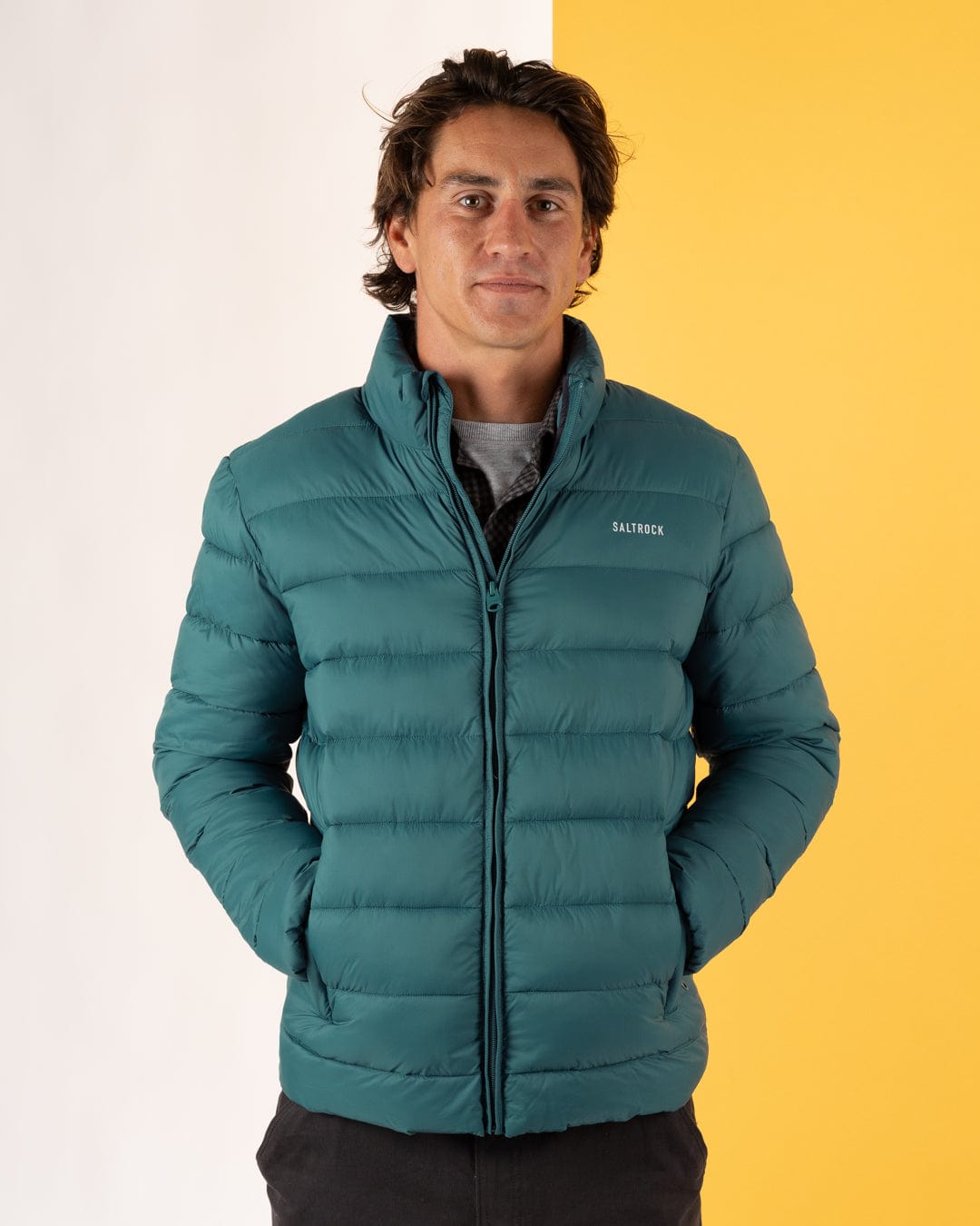 Resin - Mens Water Resistant Padded Jacket - Teal