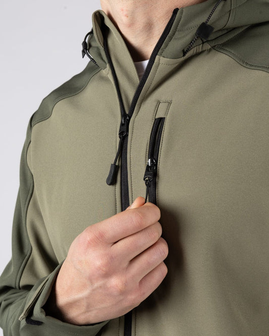 Munry - Mens Water Resistant Softshell Jacket - Dark Green