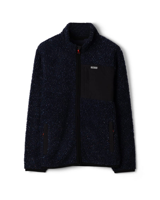 Wye Nep Mens Zip Fleece in Blue