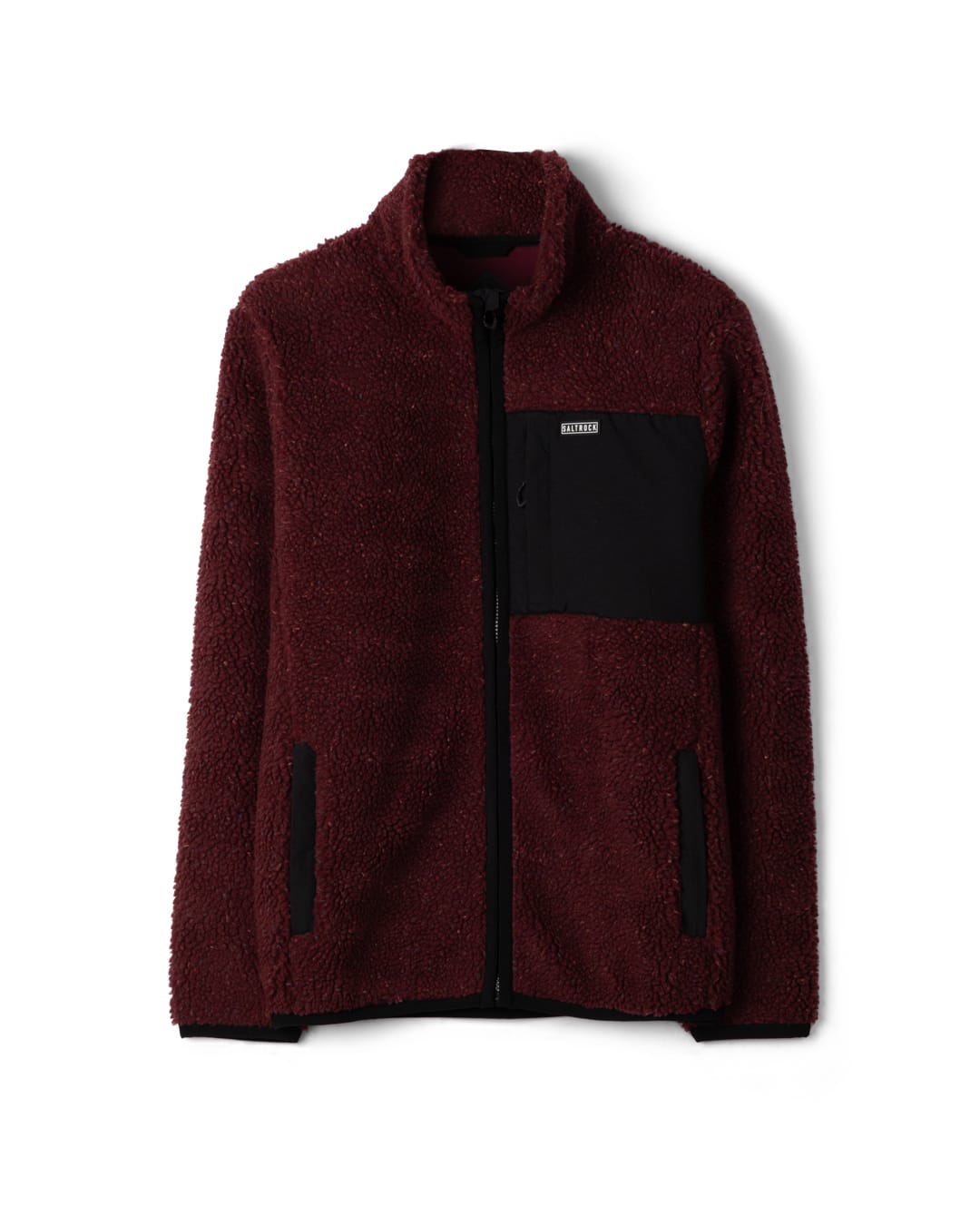 Wye Nep Mens Zip Fleece in Red