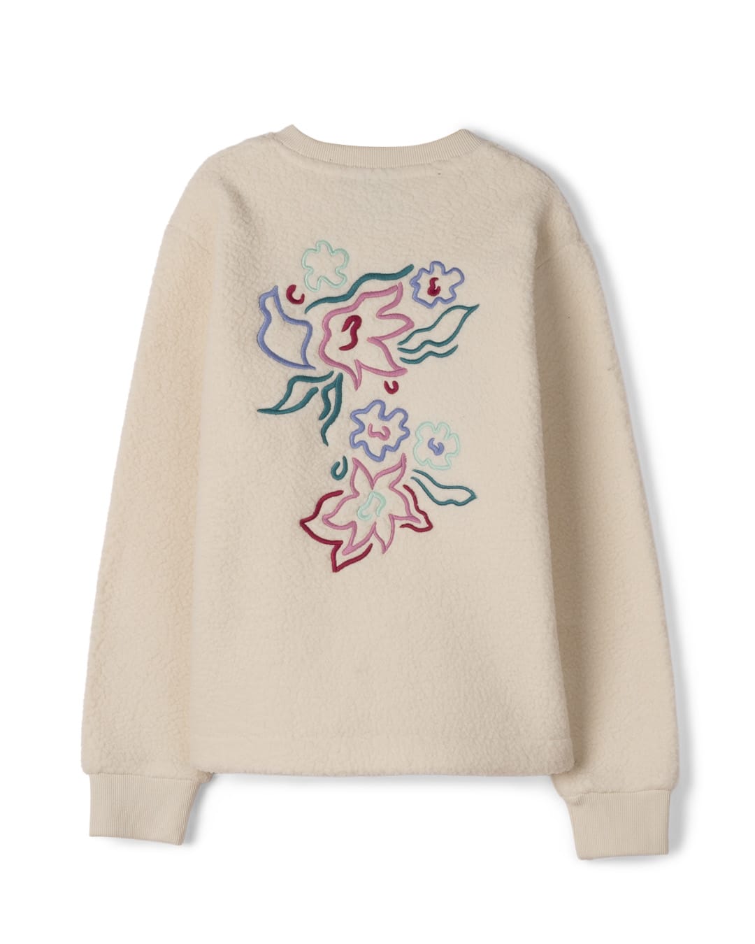 Eden Kids Fluffy Fleece Sweatshirt in Cream
