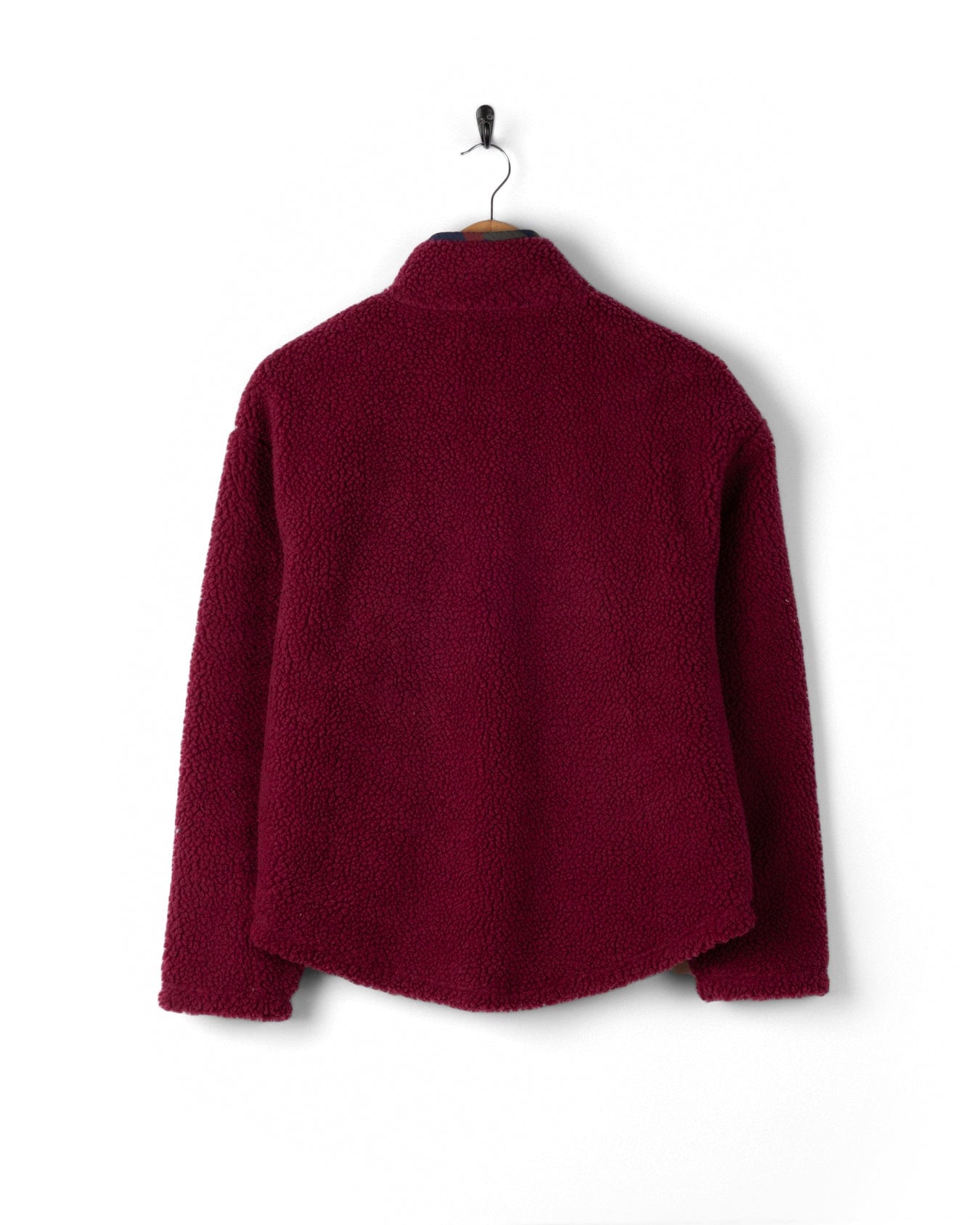 Balance Panel - Womens 1/4 Neck Zip Fleece - Dark Pink