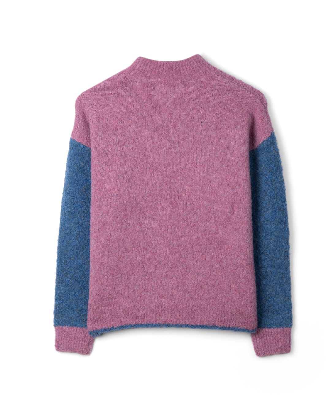 Emma Womens Funnel Knitted Jumper in Pink