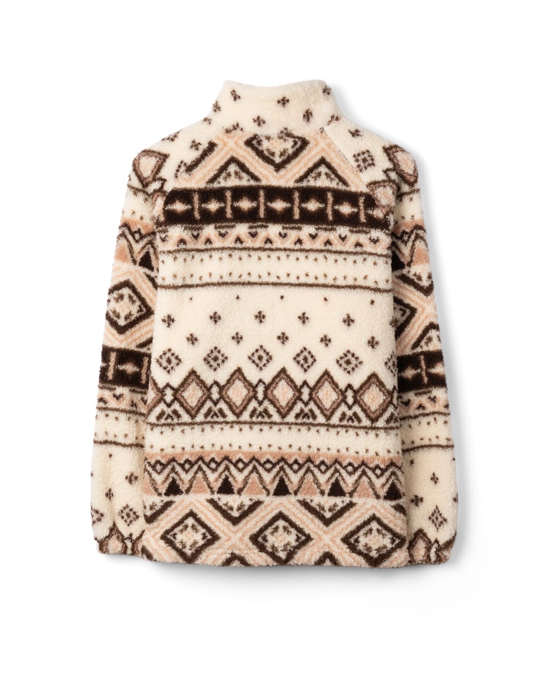 Skylar Womens 1/4 Neck Zip Fleece in Cream