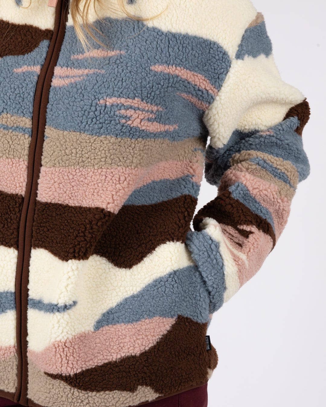 Mountain Trail - Womens Recycled Borg Zip Fleece - Pink