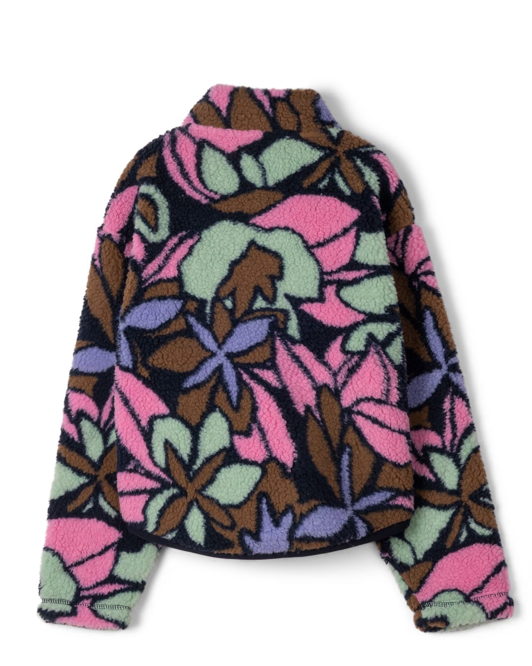 Fleur Kids 1/4 Neck Sherpa Fleece in Multi
