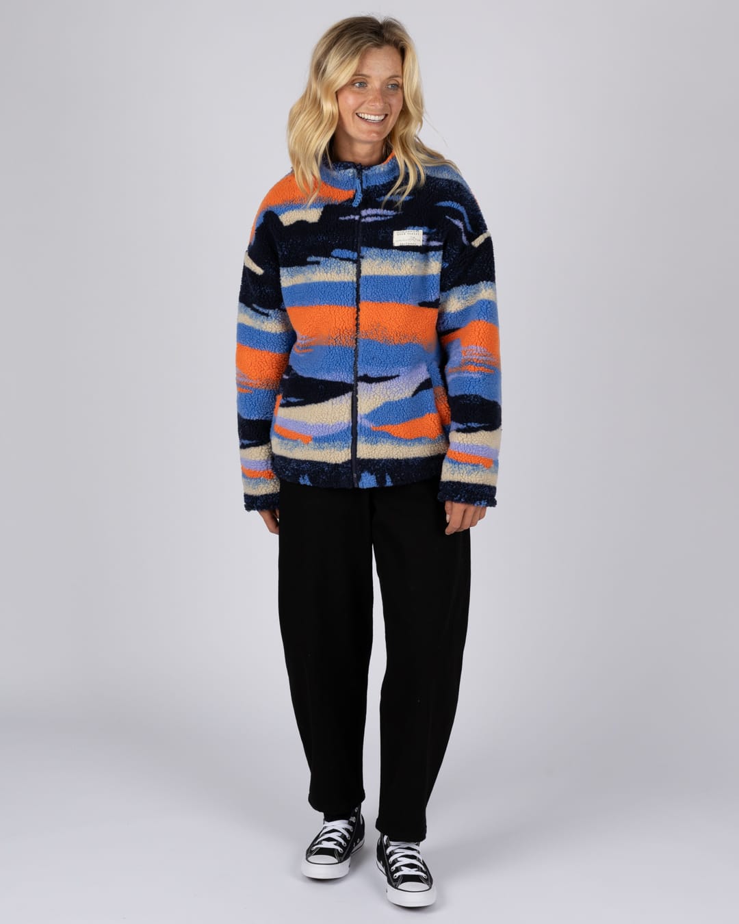 Mountain Haze Womens Reversible Jacket in Blue